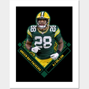 AJ DILLON GREEN BAY PACKERS Posters and Art